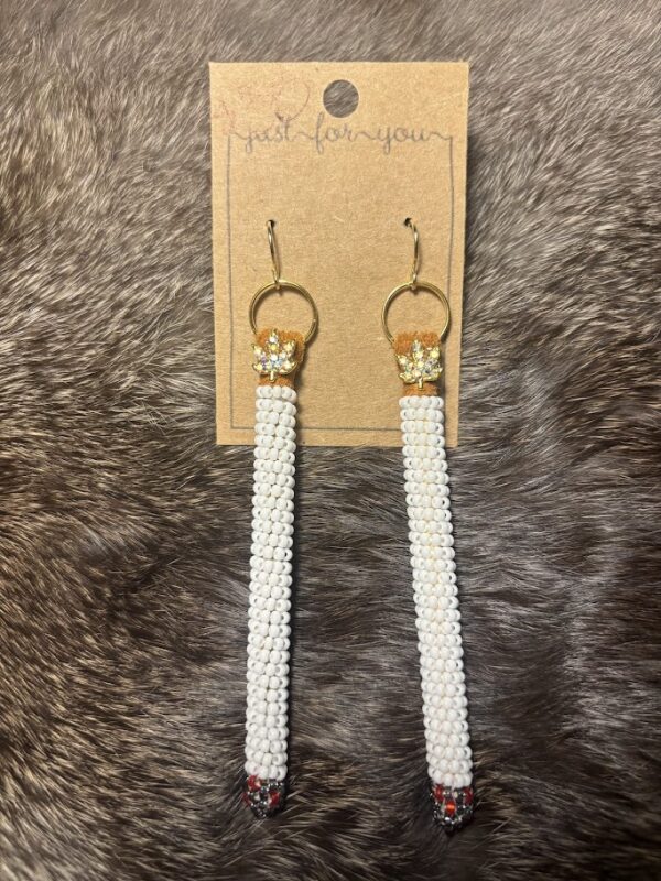 Fun Blinged "Cigarette" Earrings unfiltered!